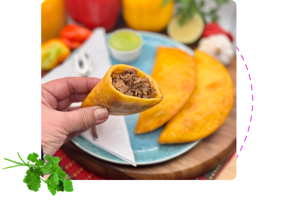 Shredded beef empanadas
