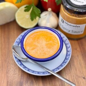 a photo of Mpanadas & Salsas Aji Spicy Salsa Dipping Sauce for Empanadas