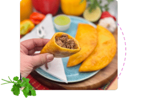 Shredded beef empanadas
