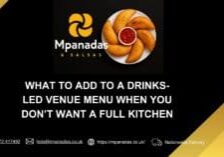 drinks-led venues, frozen food, bar menus, reheatable food, foodservice suppliers, compliance