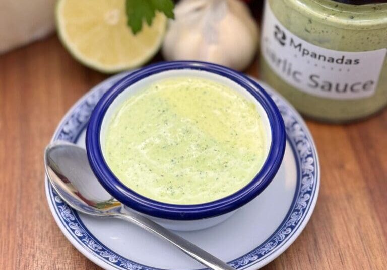 A photo of Mpanadas Garlic Salsa Dipping Sauce for Empanadas